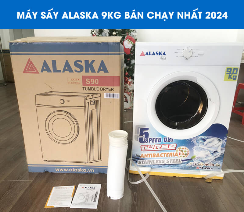S90- Máy sấy Alaska 9kg bán chạy nhất 2024